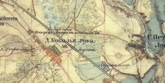 Топографическая карта окрестностей Москвы 1852 года -  карта окрестностей Москвы 1852 года (3).webp