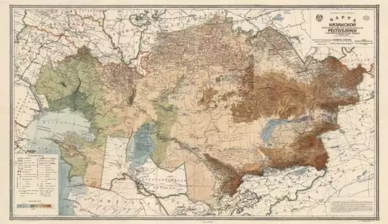 Карта Казакской АССР 1931 года -  Казакской АССР 1931 года (2).webp