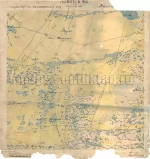 Карта Красногорской волости Ялуторовского округа 1906 года - screenshot_2742.webp