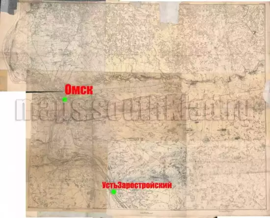 Карта Тюкалинского и Омского уезда 1919 года -  Тюкалинского и Омского уезда 1919 года.webp