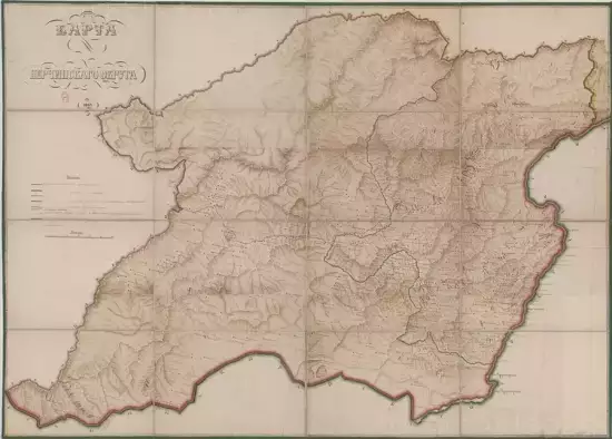 Карта Нерчинского округа 1867 года -  Нерчинского округа 1867.webp