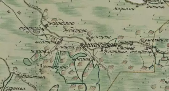Карта Туринского уезда Чукреевская и Благовещенская волости - screenshot_2953.webp
