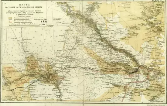 Карта Восточной части Закаспийской области 1917 год - screenshot_3076.webp