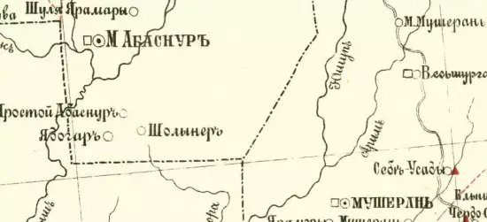 Карта Царевококшайского уезда Казанской губернии 1895 года - screenshot_3334.webp