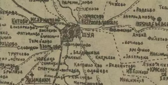 Карта Шуйского уезда Иваново-Вознесенской губернии 1920 года - screenshot_3553.webp