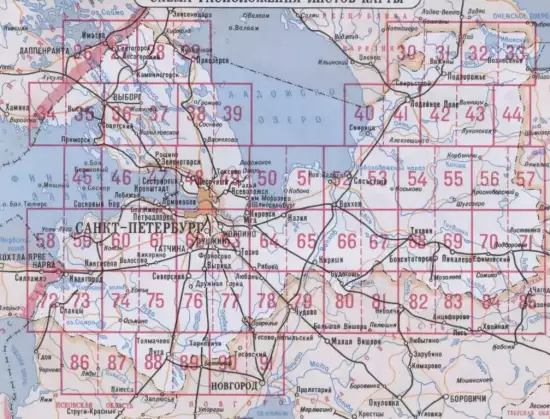 Топографическая карта Ленинградской области с привязкой Ozi - len_obl_listy.webp