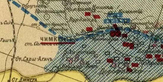 Карта Сыр-Дарьинского переселенческого района области 1912 года - screenshot_3671.webp