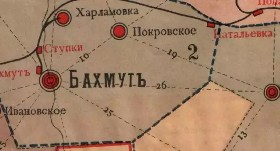 Карта Бахмутского уезда Екатеринославской губернии 1894 года - screenshot_3770.webp