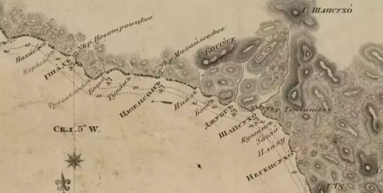 Карта восточного берега Черного моря 1834 года - screenshot_3793.webp