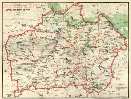 Карта Артемовского Бахмутского округа 1928 года - screenshot_4245.webp