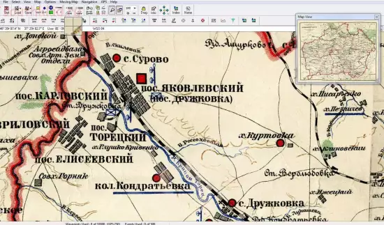 Карта Артемовского Бахмутского округа 1928 года - screenshot_4271.webp