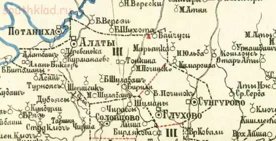 Карта Казанского уезда Казанской губернии 1895 года - screenshot_4279.webp