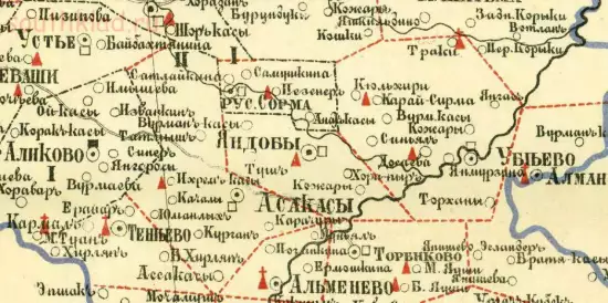 Карта Ядринского уезда Казанской губернии 1895 года - screenshot_4293.webp