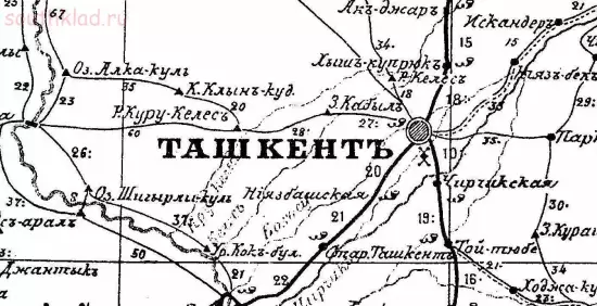 Карта Южной части Туркестанского края - screenshot_4432.webp