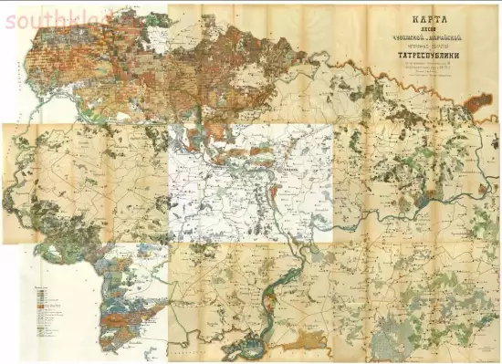 Карта лесов Чувашской и Марийской автономных областей и Татреспублики 1922 года - screenshot_4543.webp