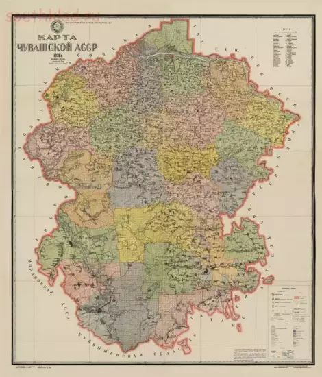 Карта Чувашской АССР 1936 года - screenshot_4546.webp