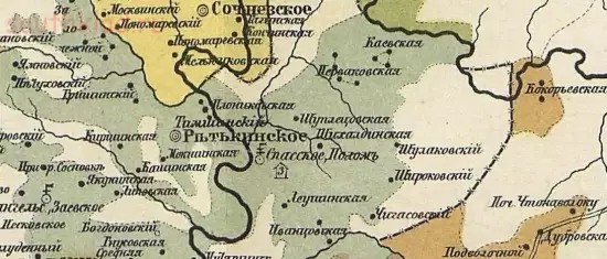 Подробная карта Слободского уезда Вятской губернии 1878 год - screenshot_4563.webp