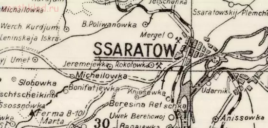 Административная немецкая карта западной части Саратовской области 1939 года - screenshot_4673.webp