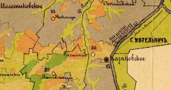 Почвенная карта Котельнического уезда Вятской губернии 1894 года - screenshot_4725.webp
