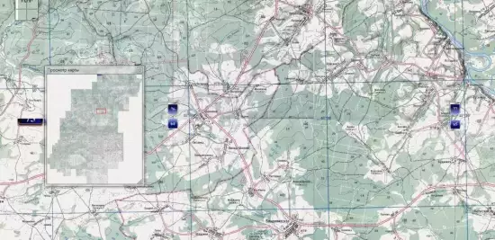 Топографическая карта Нижегородской области -  карта нижегородской области 1 км.webp