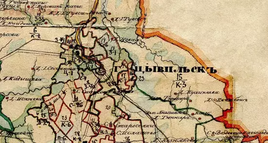 Карта Цивильского уезда Казанской губернии 1910 года - screenshot_4984.webp