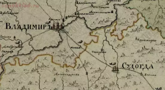 Генеральная карта Владимирской губернии 1808 года - screenshot_5011.webp