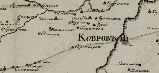Карта Владимирской губернии Ковровского уезда 1808 года - screenshot_5023.webp