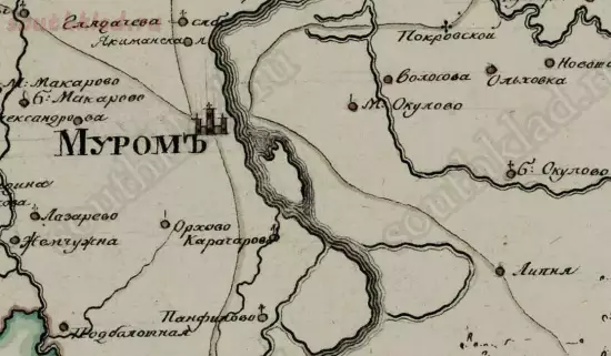 Карта Владимирской губернии Муромского уезда 1808 года - screenshot_5027.webp