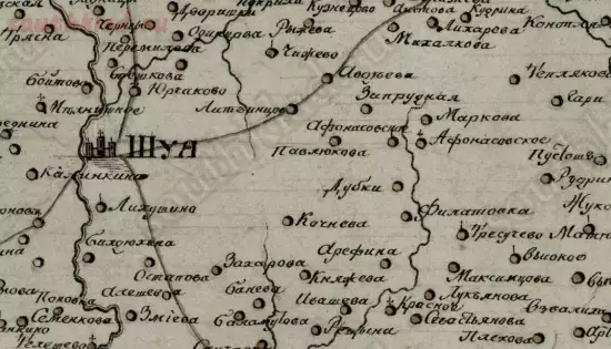 Карта Владимирской губернии Шуйского уезда 1808 года - screenshot_5037.webp