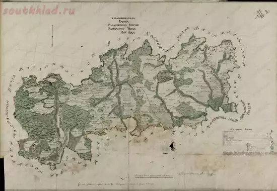 Статистическая карта Владимирской губернии Судогодского уезда 1815 года - screenshot_5052.webp