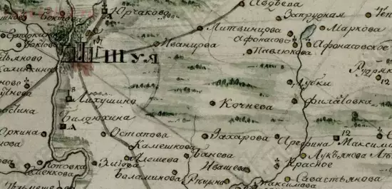 Статистическая карта Владимирской губернии Шуйской округи 1815 года - screenshot_5057.webp