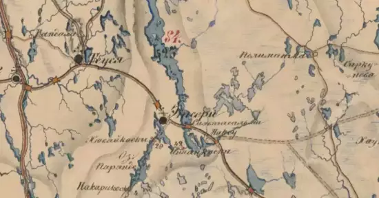 Военно-дорожная карта Финляндии 1856 года -  Финляндии1.webp