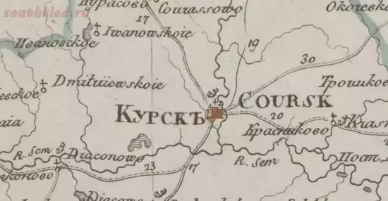 Генеральная карта Курской губернии 1829 года - screenshot_5310.webp