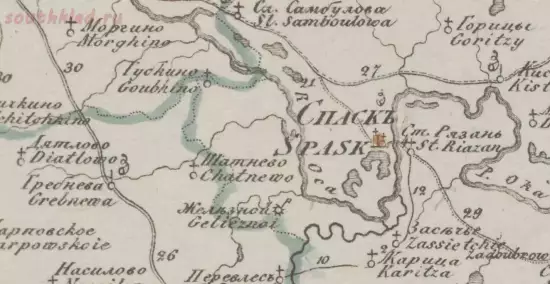 Генеральная карта Рязанской губернии 1822 года - screenshot_5326.webp