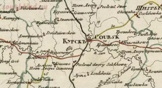 Генеральная карта Курской губернии 1829 года - screenshot_5419.webp