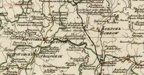 Генеральная карта Воронежской губернии 1829 года - screenshot_5449.webp