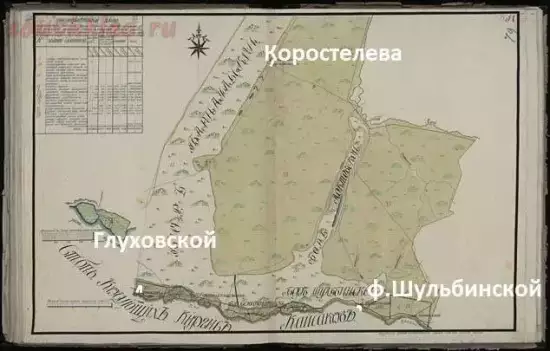Планы Семипалатинского уезда Тобольской губернии 1798 года - 11 Семипалатинский 1798 5 верст.webp