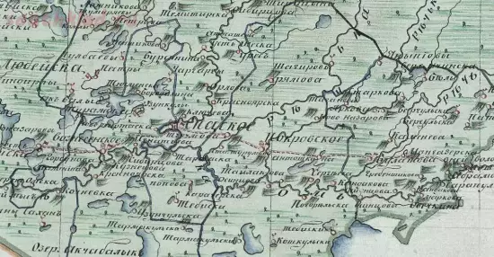 Карта Каинского уезда Спасское комиссарство 1821 года - screenshot_5626.webp