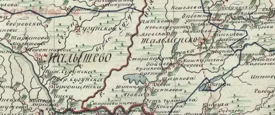 Карта Бийского уезда Бельскому, Чернышевскому, Белоярскому и Малышевскому управительств 1821 года - screenshot_5646.webp