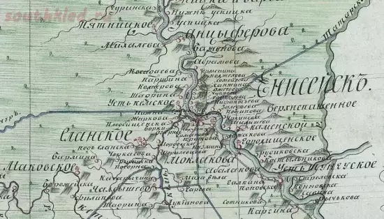 Карта Енисейского уезда Еланского комиссарства 1821 года - screenshot_5799.webp