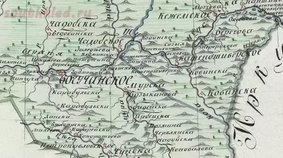 Карта Енисейского уезда Богучанского комиссарства 1821 года - screenshot_5803.webp
