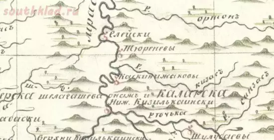 Карта Кузнецкого уезда Губернского горного ведомства 1821 года -  Кузнецкого уезда Губернского горного ведомства 20 верст (1).webp