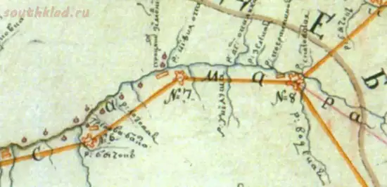 Достоверная Ландкарта меж рек Днепра и Донца на раcстояниях от устья Самары до Изюма и Луганской станицы 1750 года - screenshot_5927.webp