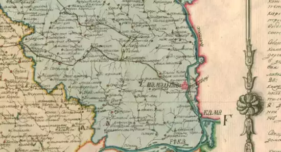 Геометрическая карта Казанской губернии - 1830.webp