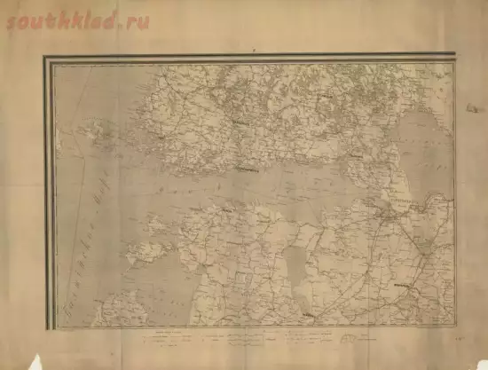 Карта почтовых и военных дорог северо-западный части России - screenshot_226.webp