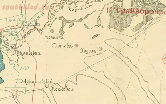 Карта Грайворонского уезда Курской губернии 1910 года - kur-graiv-obr.webp