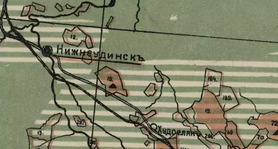Карта Нижнеудинского, Балаганского и Верхоленского уездов Иркутской губернии 1911-1912 годов - screenshot_524.webp