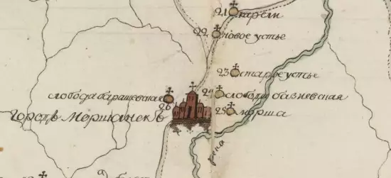 Топографическая карта Тамбовского наместничества Моршанского уезда 1787 года - screenshot_679.webp