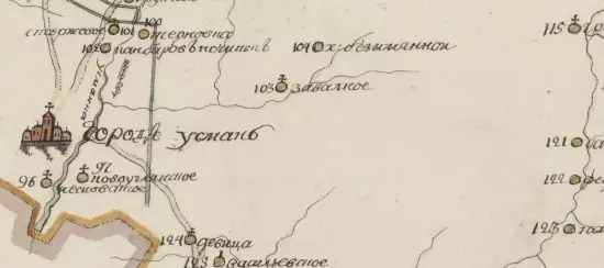 Топографическая карта Тамбовского наместничества Усманского уезда 1787 года - screenshot_689.webp