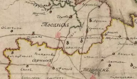 Генеральная карта Калужской губернии 1804 года - screenshot_765.webp